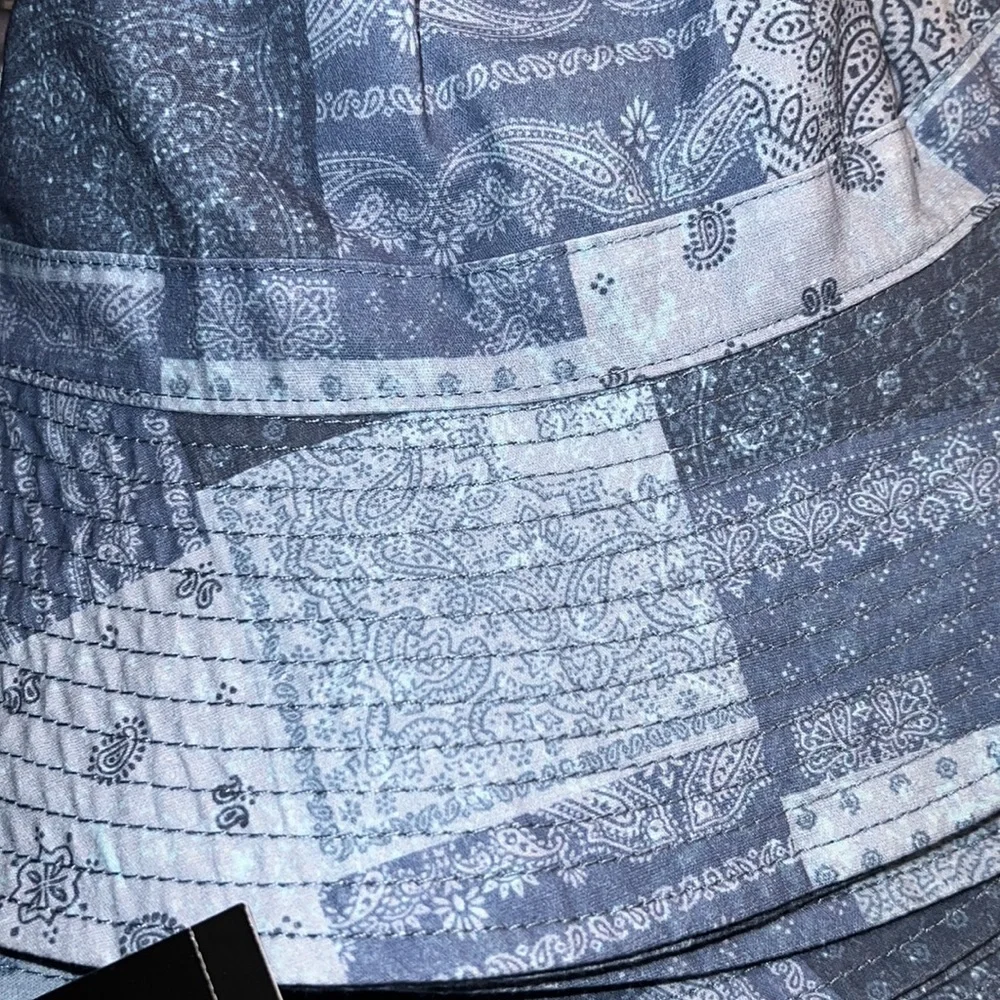 New Kids' Patchwork‎ Bandana Bucket Hat - art class Blue